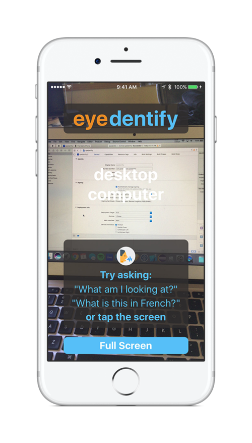 Eyedentify screenshot